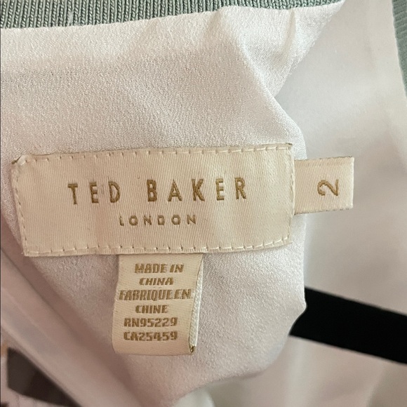 Ted Baker Everglades Chevron Patterned Long Sleeve Dress with sequin thread - Picture 6 of 8